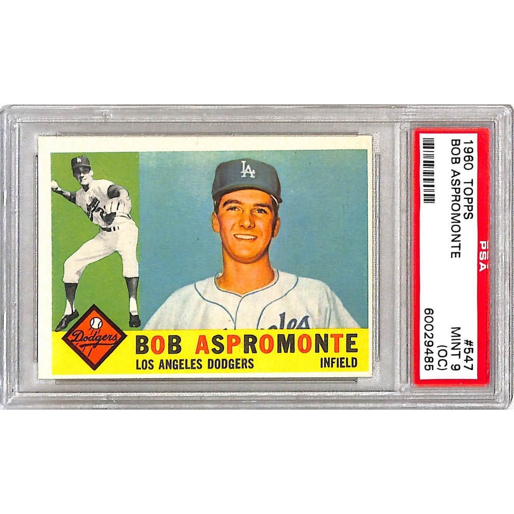1960 Topps Bob Aspromonte Psa 9 Oc (1 of 2)
