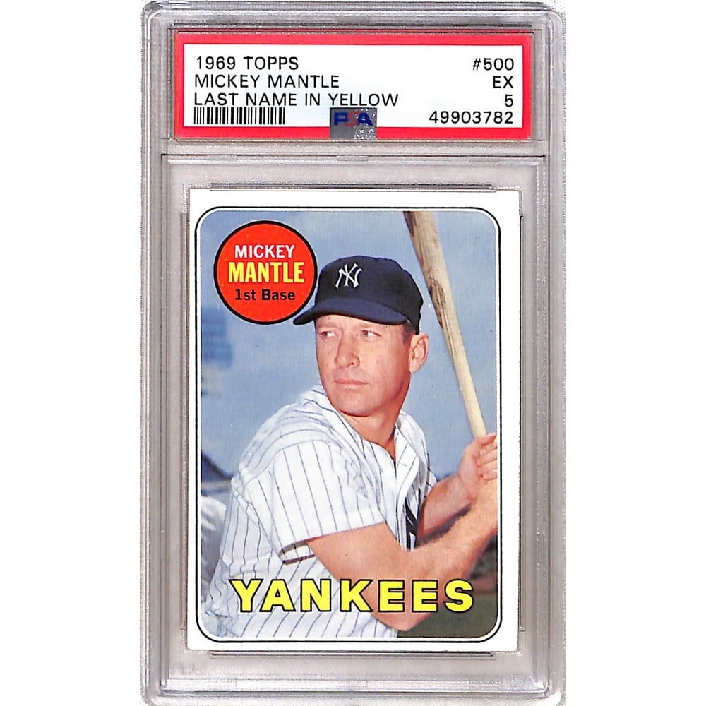 1969 Topps Mickey Mantle Psa 5 (1 of 2)