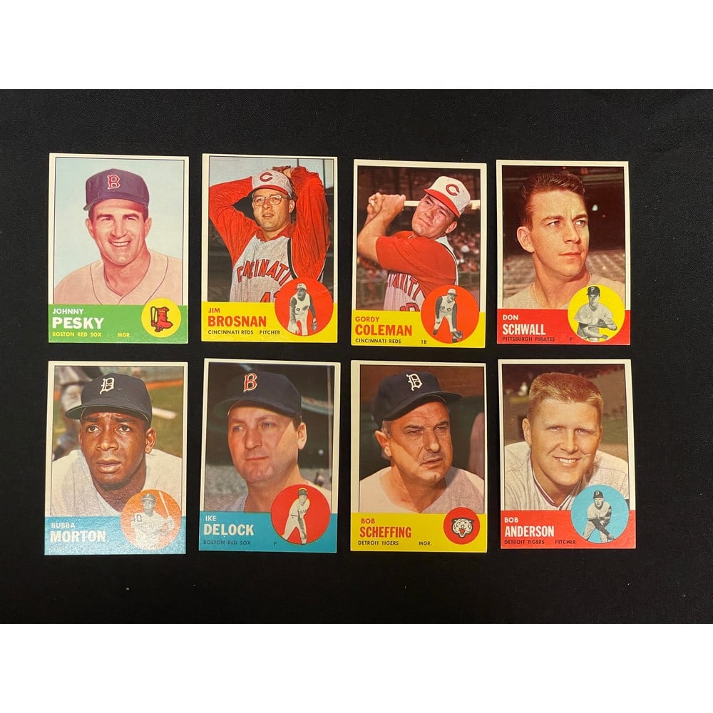 1963 Topps Basbeball Lot (40) High Grade, Sharp (1 of 3)