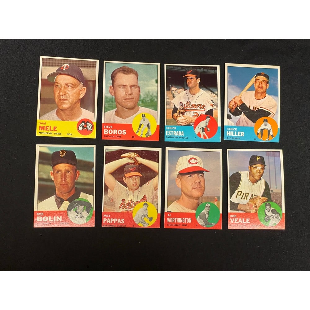 1963 Topps Baseball  Lot (38) High Grade (1 of 3)