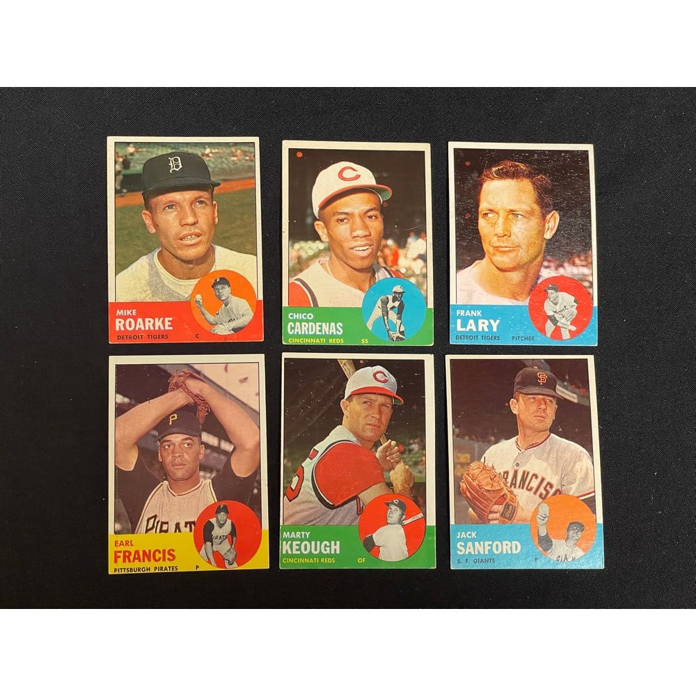 1963 Topps Baseball Lot (58) W/ High Numbers (1 of 3)
