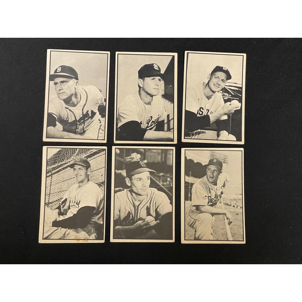 1953 Bowman Black & White Lot (11) W/ Stars: 1953 Bowman Black & White Lot (11) W/ Stars