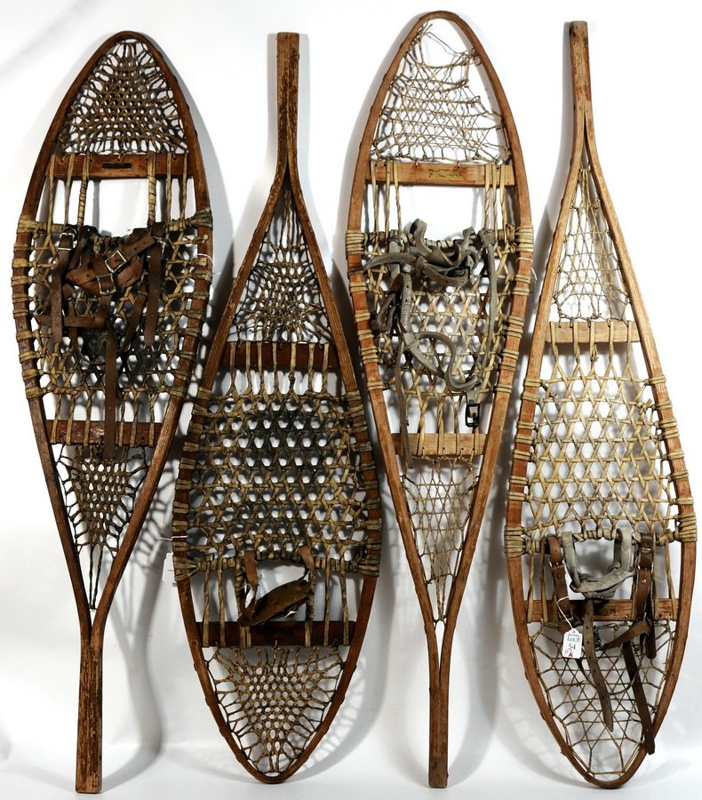 2 Pair of Snow Shoes to include: 1 Signed Iva John: 2 Pair of Snow Shoes to include: 1 Signed Iva Johnson Sporting Goods Company, 1 Sno Craft Norway Maine