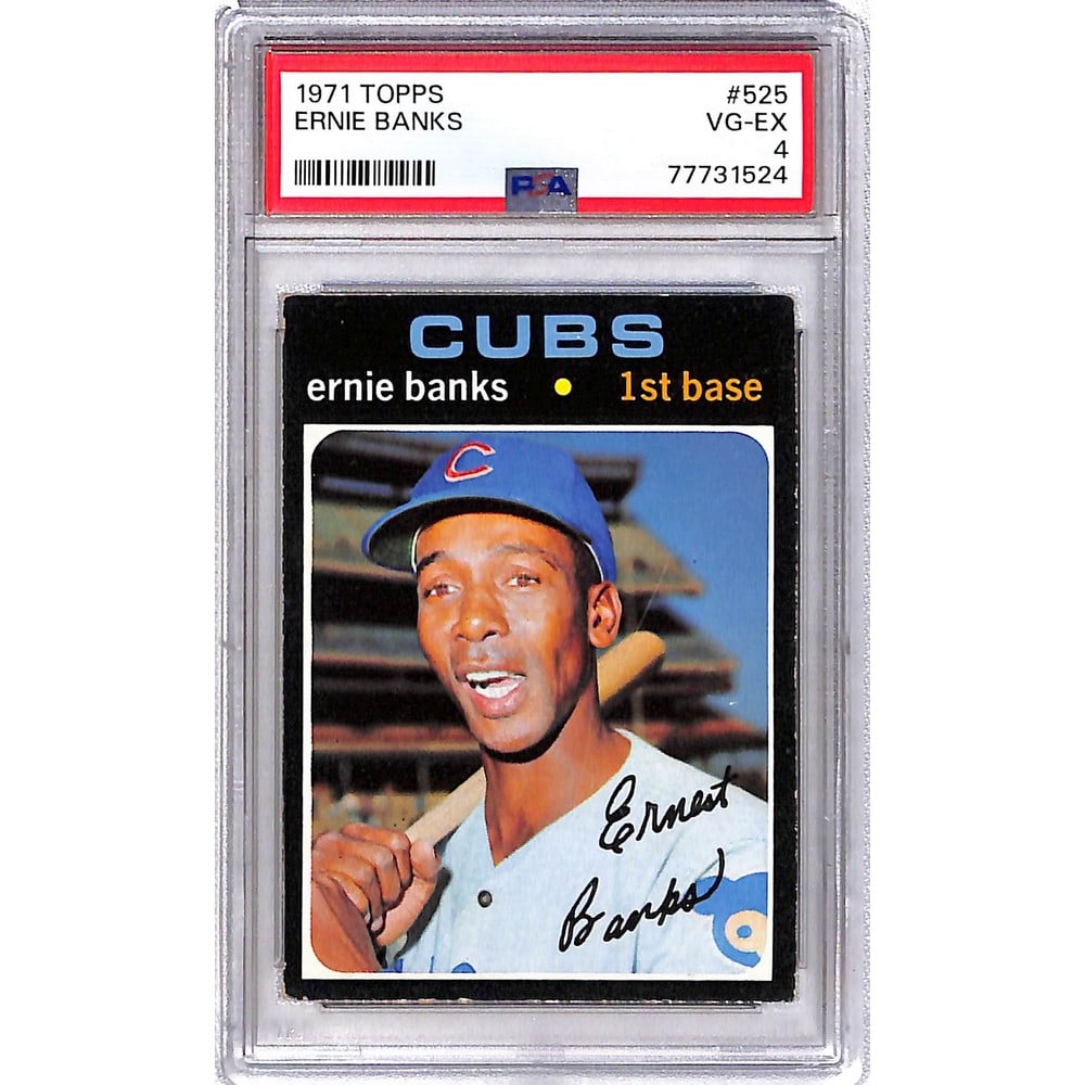 1971 Topps Ernie Banks Psa 4: 1971 Topps Ernie Banks Psa 4