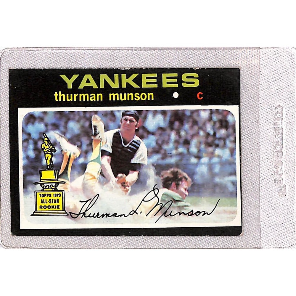 1971 Topps Thurman Munson 2nd Year Exmt (1 of 2)