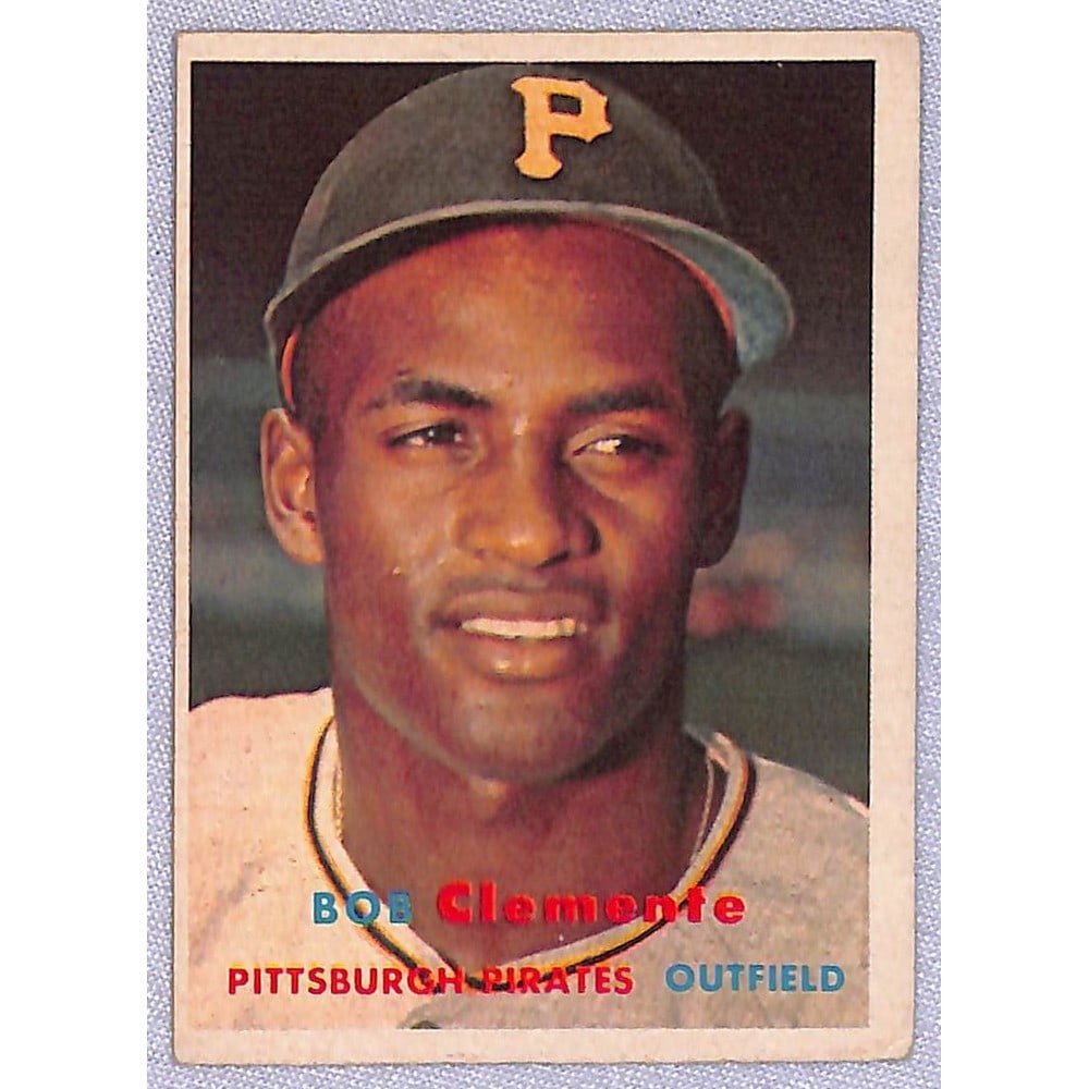 1957 Topps Roberto Clemente Crease Free (1 of 2)