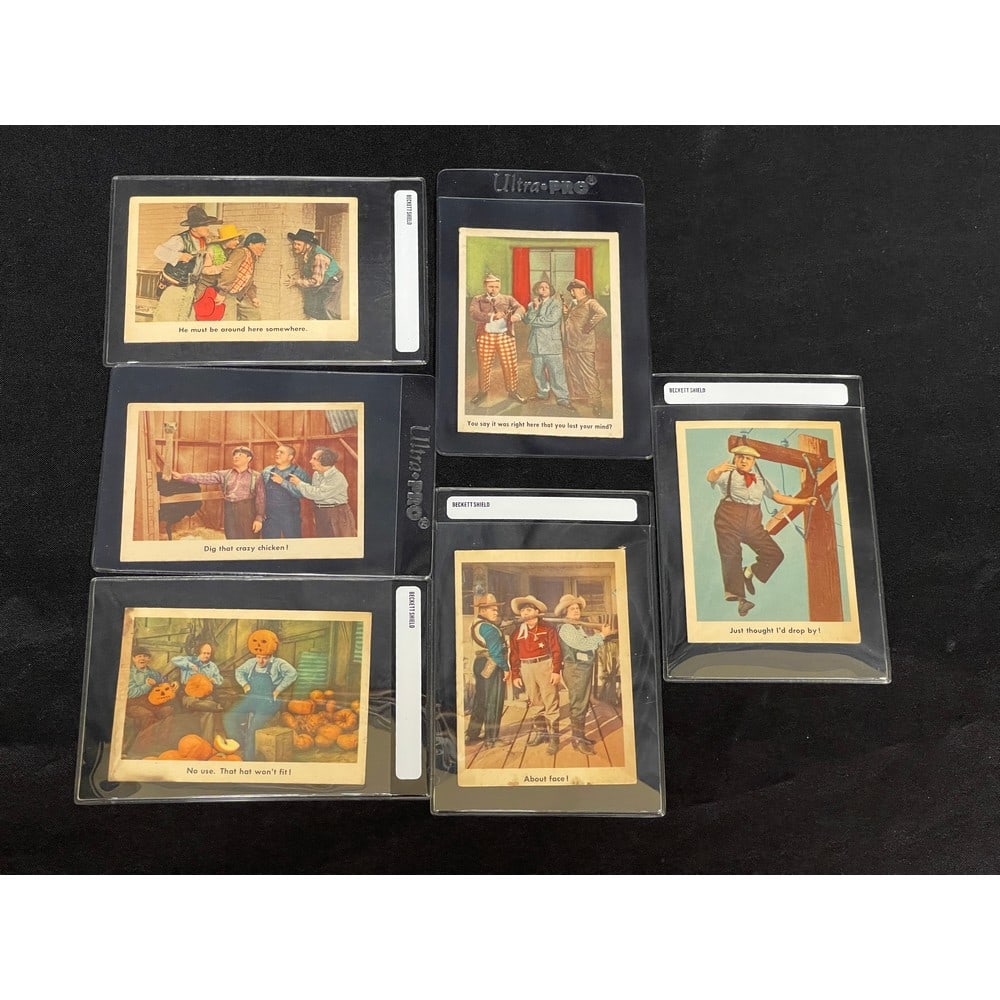 (6) 1959 Fleer Three Stooges Cards (1 of 2)