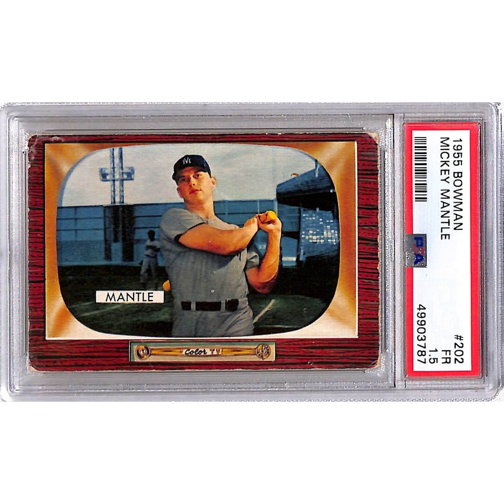 1955 Bowman Mickey Mantle Psa 1.5 (1 of 2)