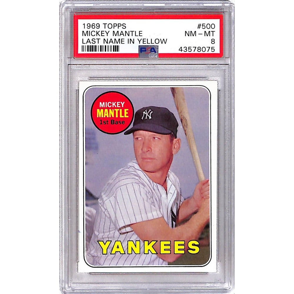 1969 Topps Mickey Mantle Psa 8 (1 of 2)