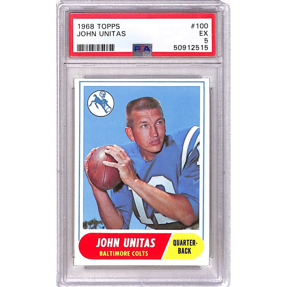 1968 Topps Johnny Unitas Psa 5 (1 of 2)