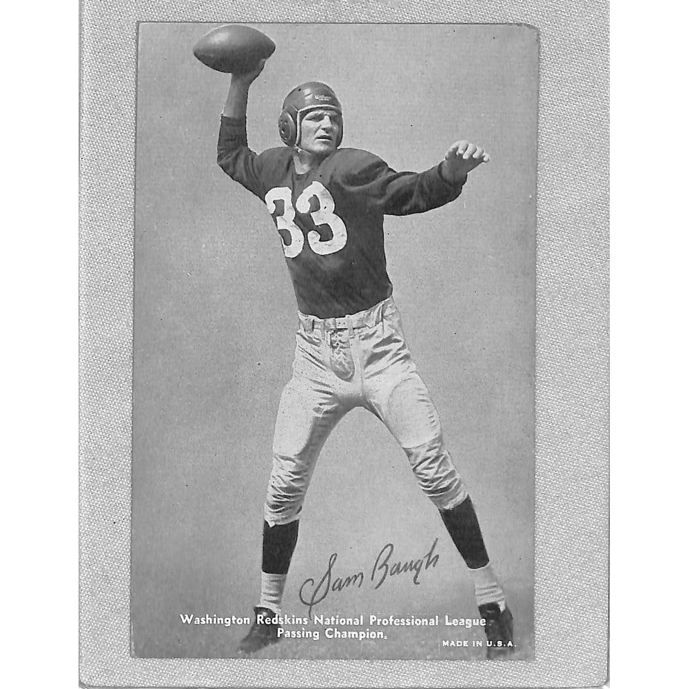 1947-66 Baseball Exhibit Card Sammy Baugh (1 of 2)