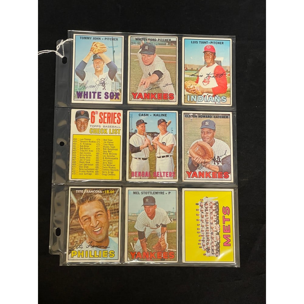 (9) 1967 Topps Baseball Stars/hof (1 of 2)