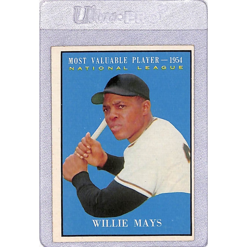 1961 Topps Willie Mays Mvp Exmt: 1961 Topps Willie Mays Mvp Exmt