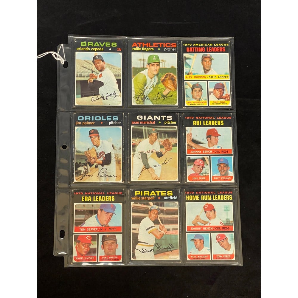 (9) 1971 Topps Baseball Stars/hof (1 of 2)