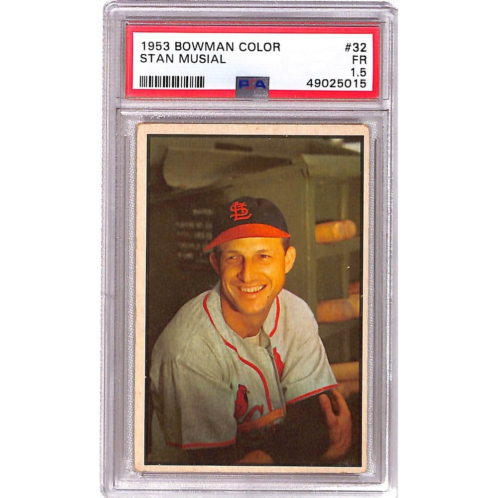 1953 Bowman Color Stan Musial Psa 1.5 (1 of 2)