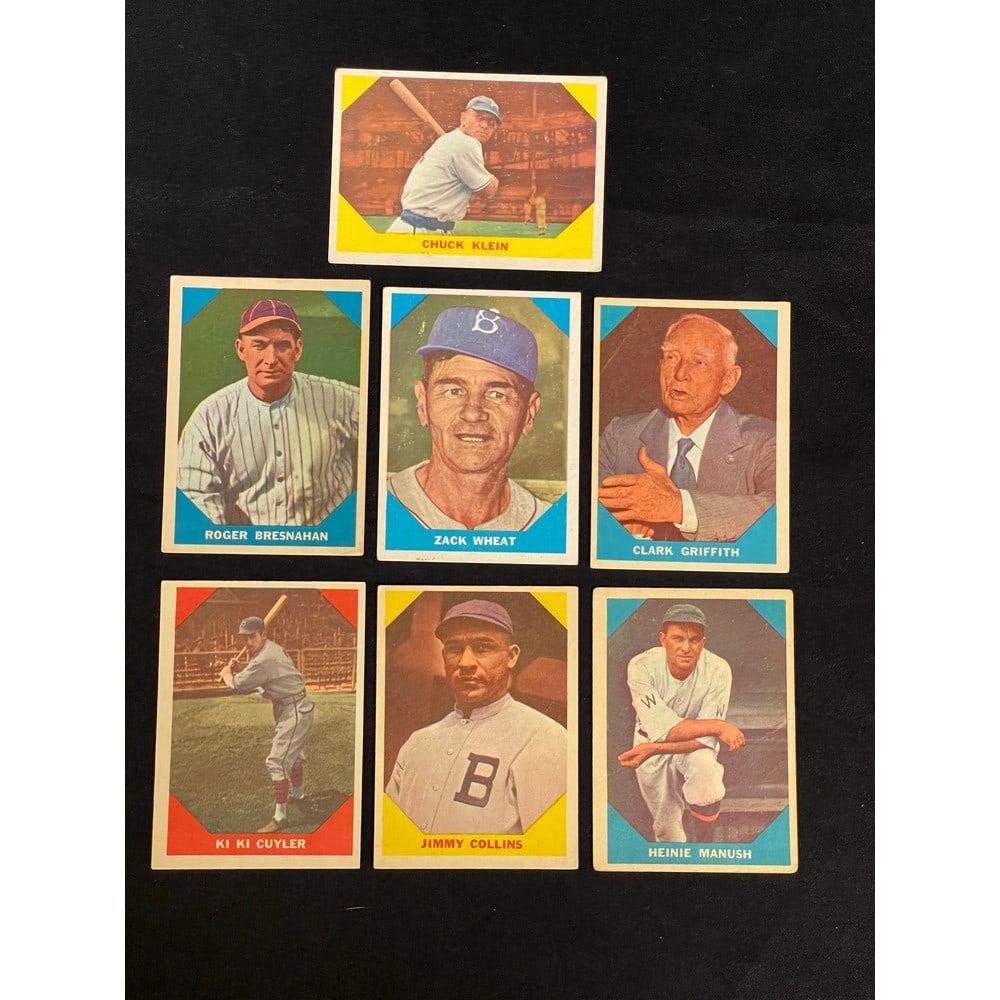 (7) 1960 Fleer Baseball All Time Greats (1 of 2)