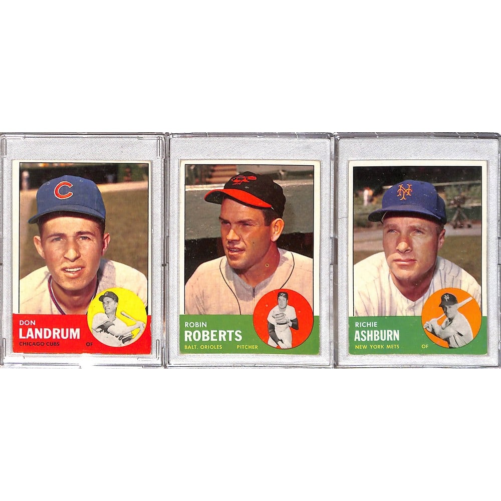 (3) 1963 Topps Baseball Stars/hof (1 of 2)