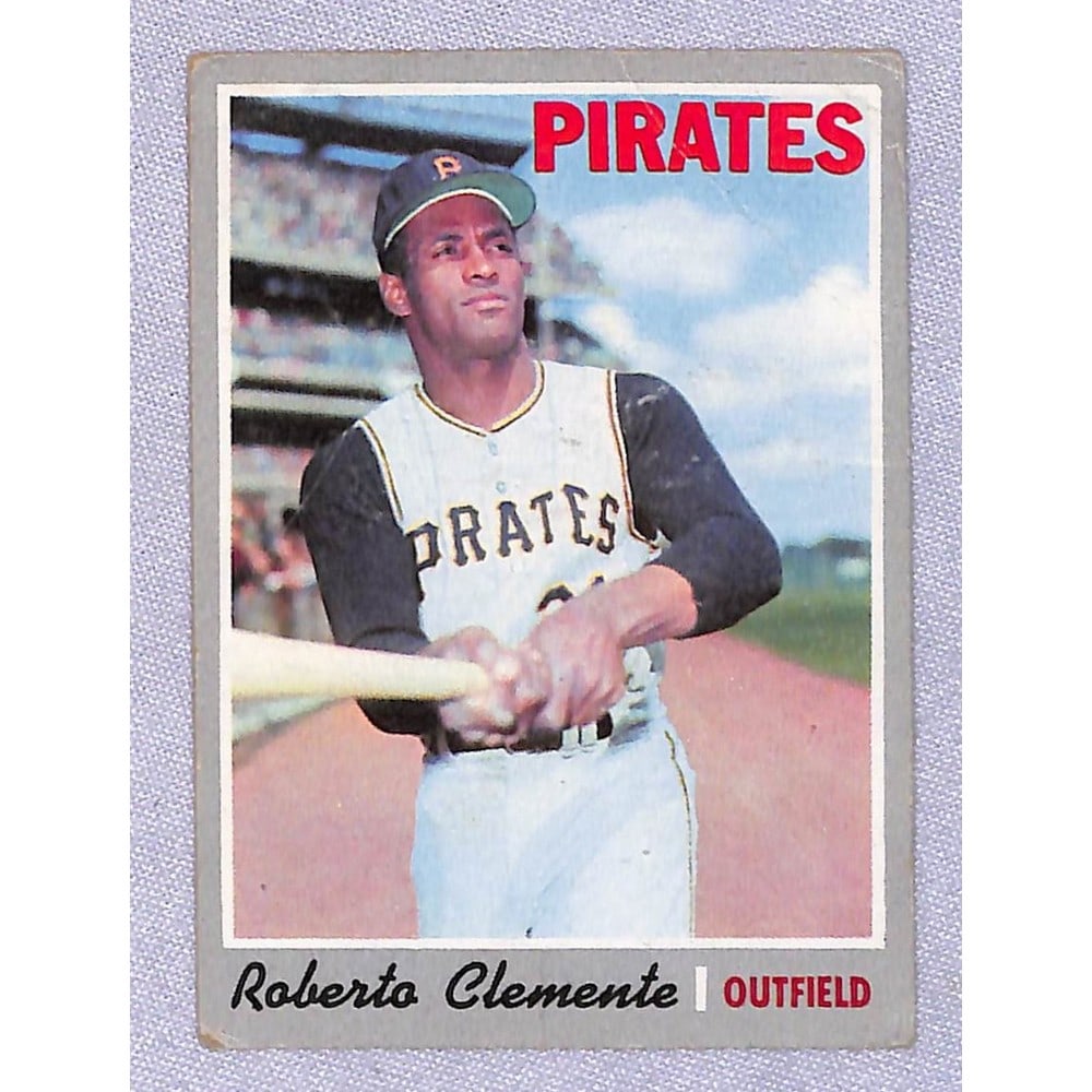 1970 Topps Roberto Clemente Creased (1 of 2)