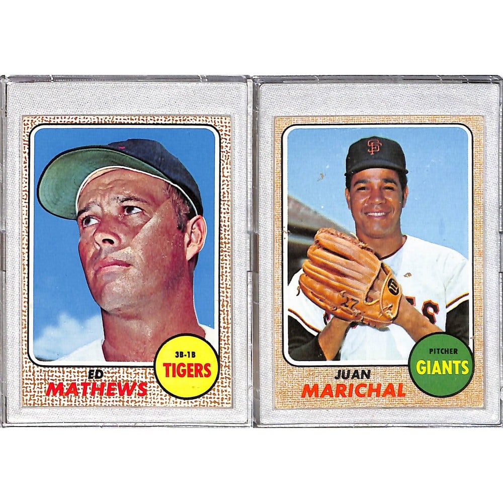 (2) 1968 Topps Baseball Stars/hof (1 of 2)