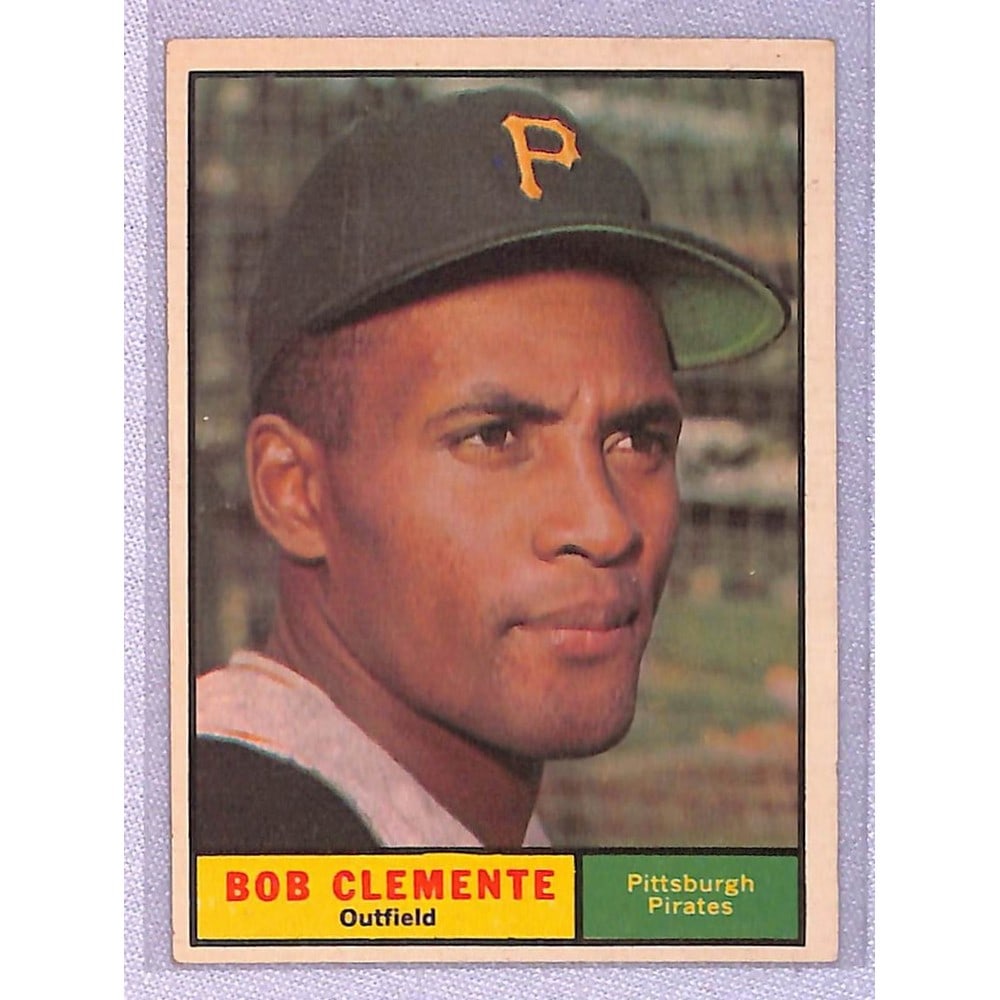 1961 Topps Roberto Clemente Crease Free (1 of 2)