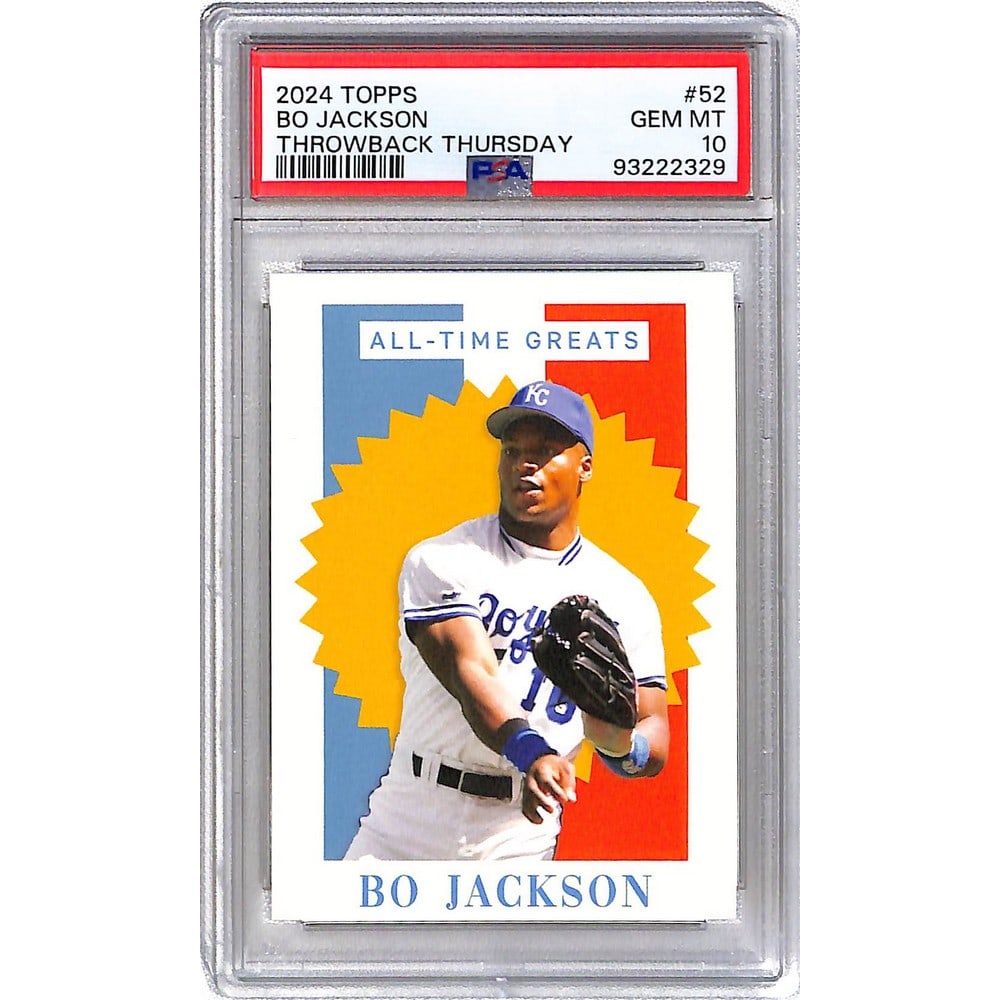 2024 Topps Bo Jackson Throwback Psa 10 (1 of 2)