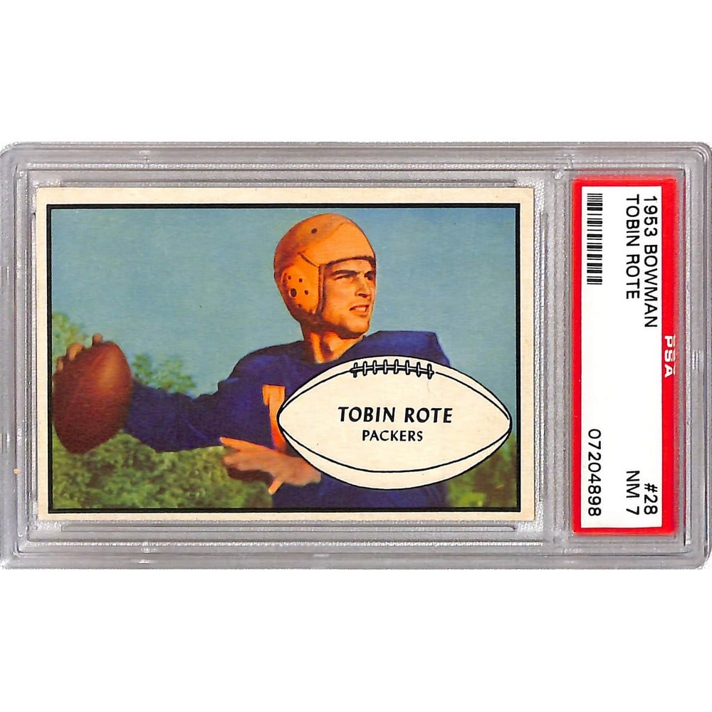 1953 Bowman Football Tobin Rote Psa 7 (1 of 2)