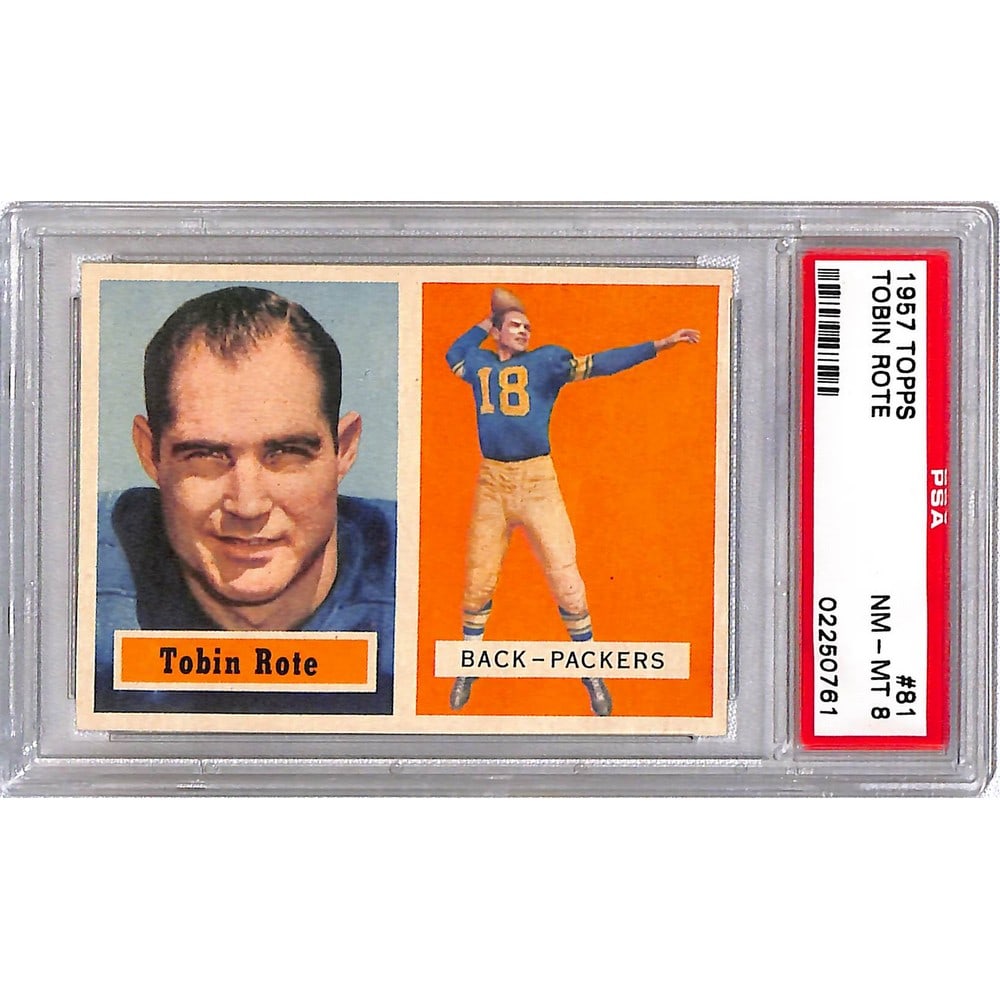 1957 Topps Tobin Rote Psa 8 (1 of 2)
