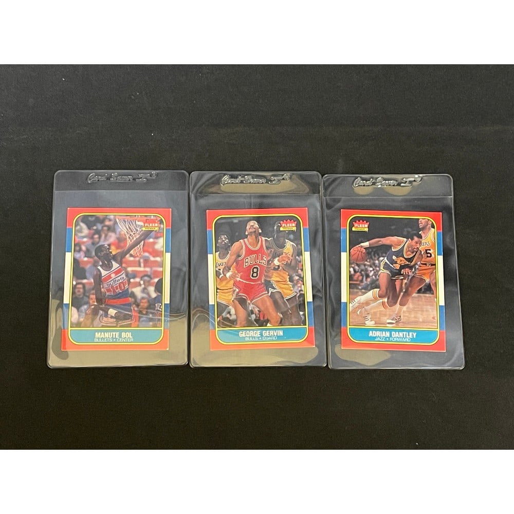 (7) 1986 Fleer Basketball Stars/hof/rc (1 of 2)