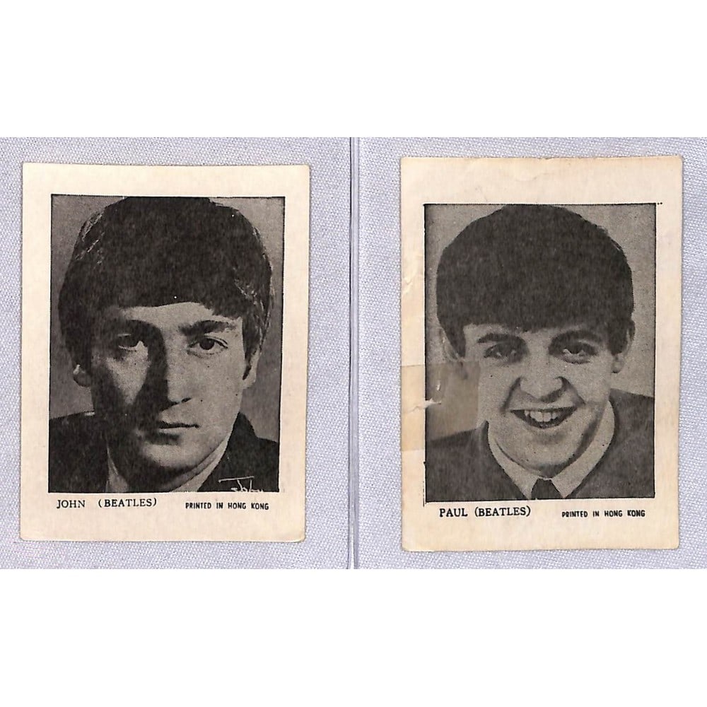 (2) Vintage Beatles Cards Printed In Hong Kong (1 of 2)