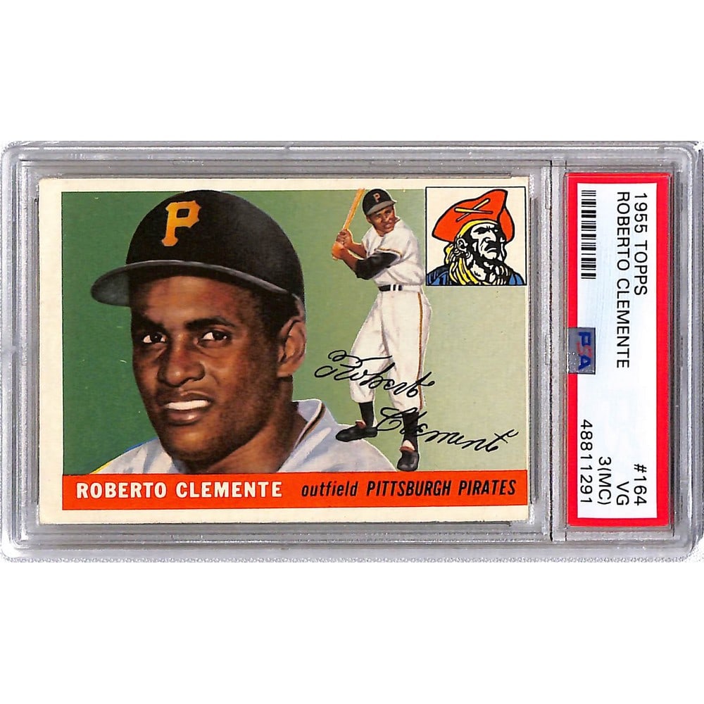 1955 Topps Roberto Clemente Rookie Psa 3 Mc (1 of 2)