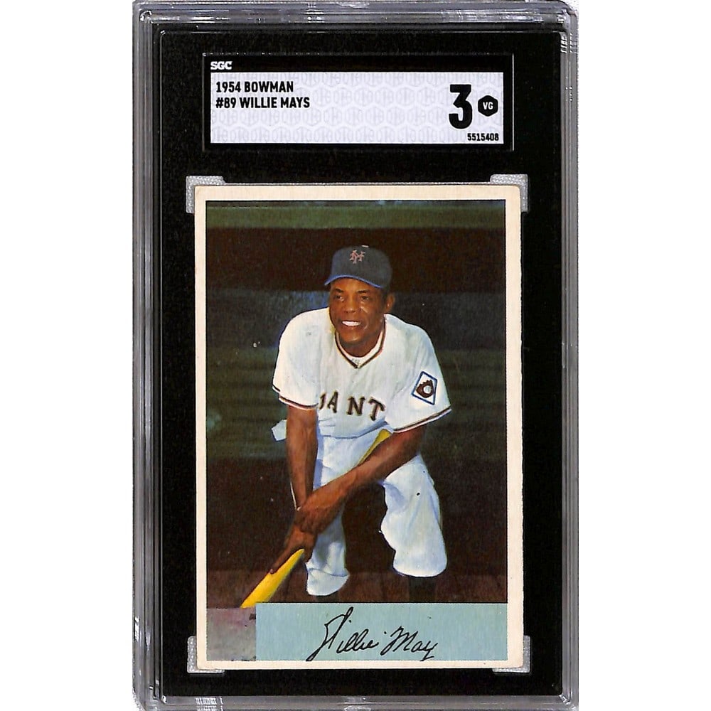 1954 Bowman Willie Mays Sgc 3 (1 of 2)