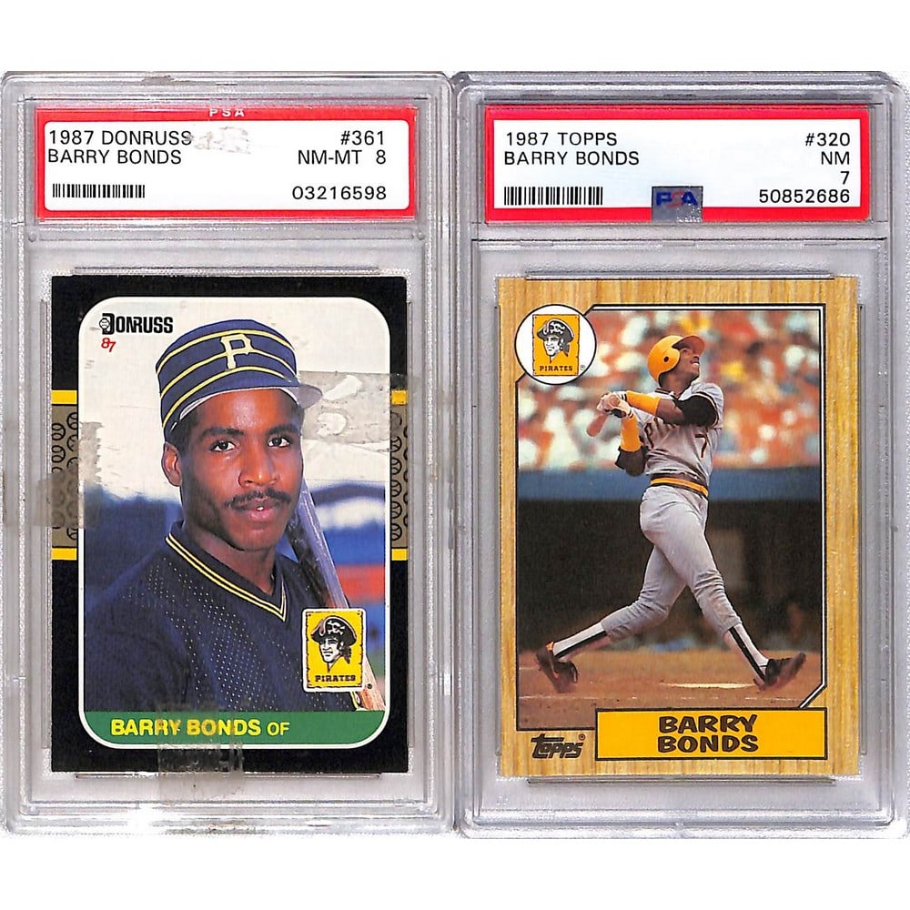 (2) Psa Graded Barry Bonds Rookies (1 of 2)