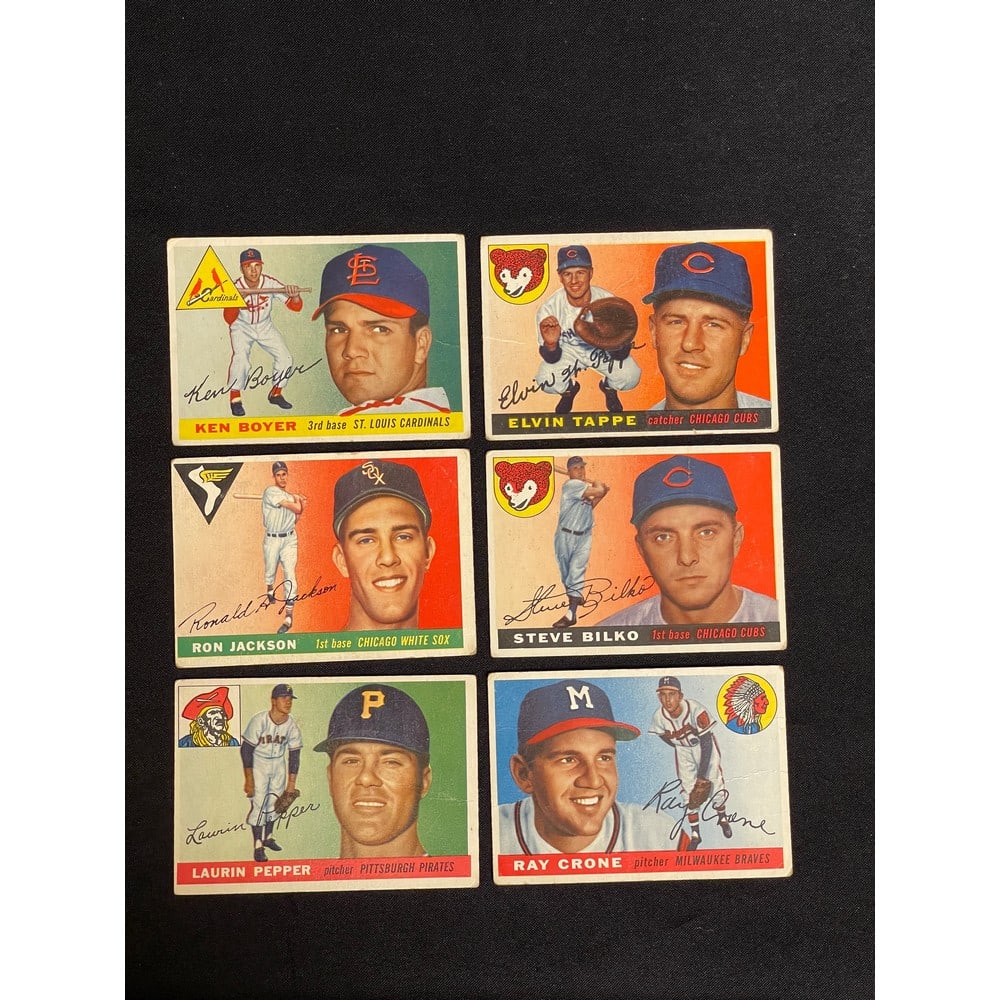 (26) Mixed Grade 1955 Topps Baseball Cards (1 of 3)