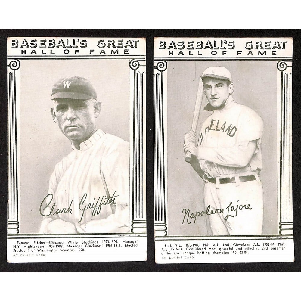 (2) 1948 Baseball Exhibit Cards Hof (1 of 2)