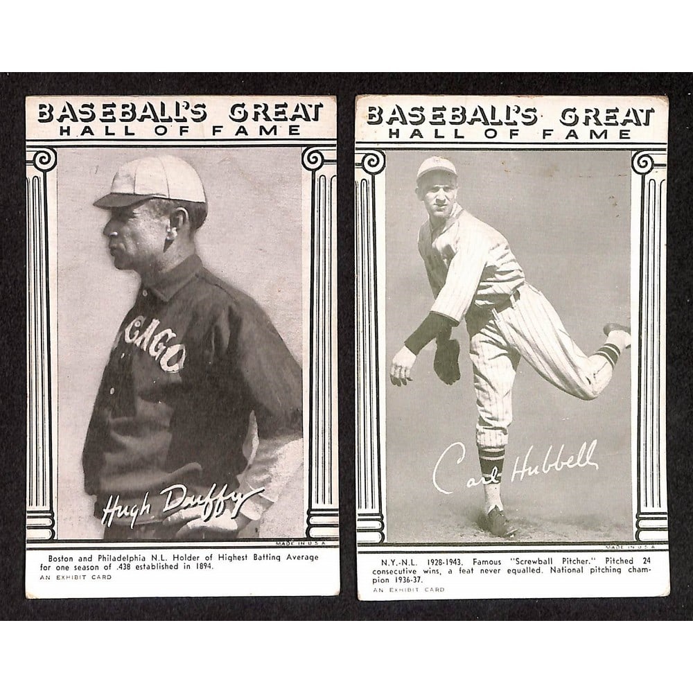(2) 1948 Baseball Exhibit Cards Hof (1 of 2)