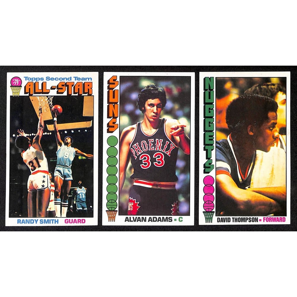 (5) High Grade 1976 Topps Basketball Big Boys
