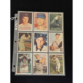 (27) Crease Free 1957 Topps Baseball Cards