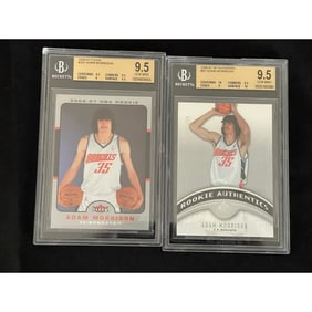 (2) Bgs 9.5 Adam Morrison Rookie Cards