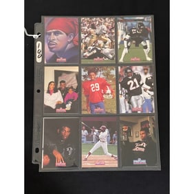 (9) Pro Line Deion Sanders Insert Card Set