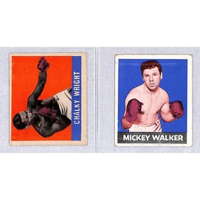 (2) 1948 Leaf Boxing Cards