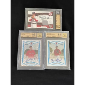 (3) Beckett Graded 9.5 Red Sox Rookie Autos