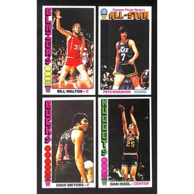 (4) High Grade 1976 Topps Basketball Big Boys