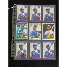(9) High Grade Ken Griffey Jr. Rookie Cards