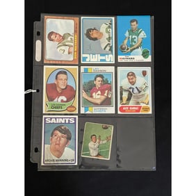 (7) Vintage Football Stars/hof