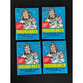 (10) 1979 Moonraker Sealed Wax Packs