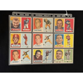 (10) 1957 Topps Football Card High Grade