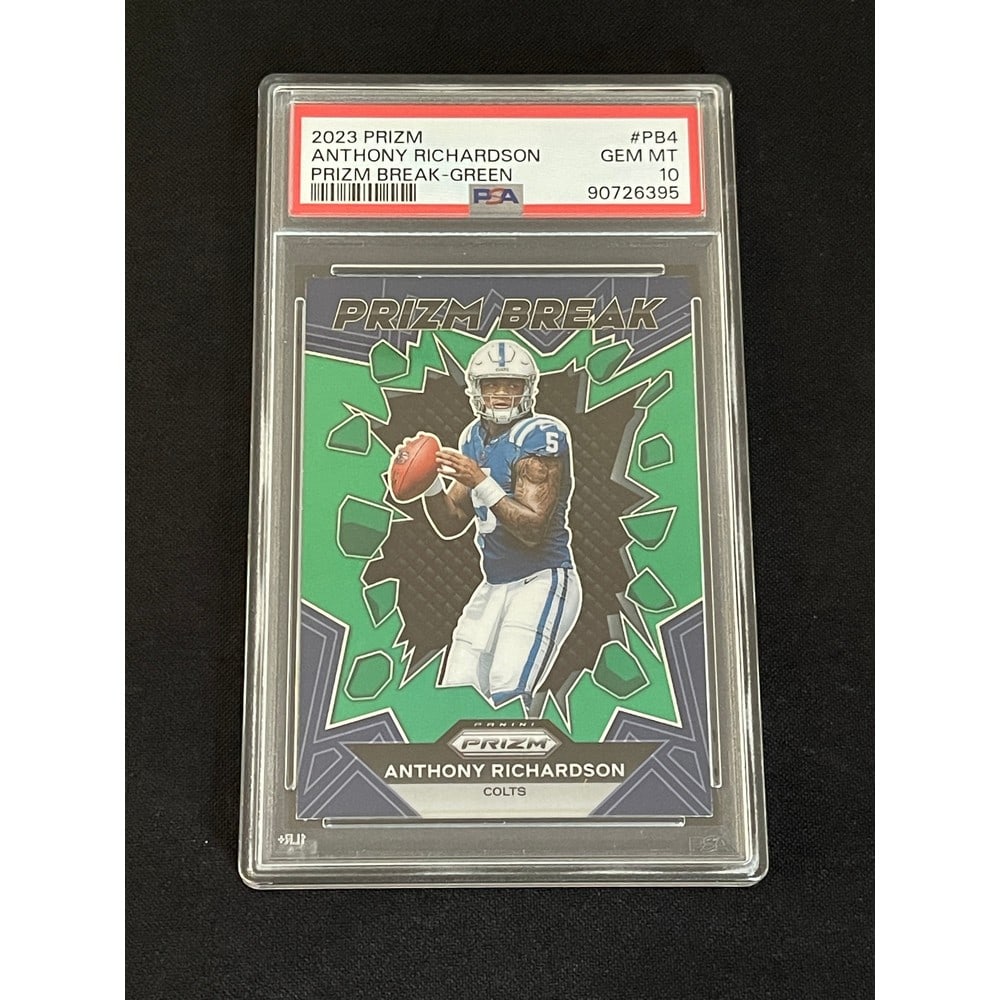 2023 Prizm Green Anthony Richardson Rc Psa 10 (1 of 2)