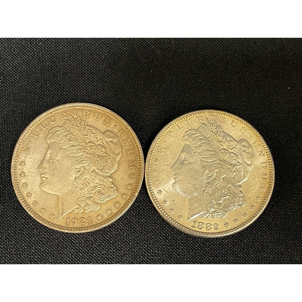 (2) Us Morgan Silver Dollars: (2) Us Morgan Silver Dollars