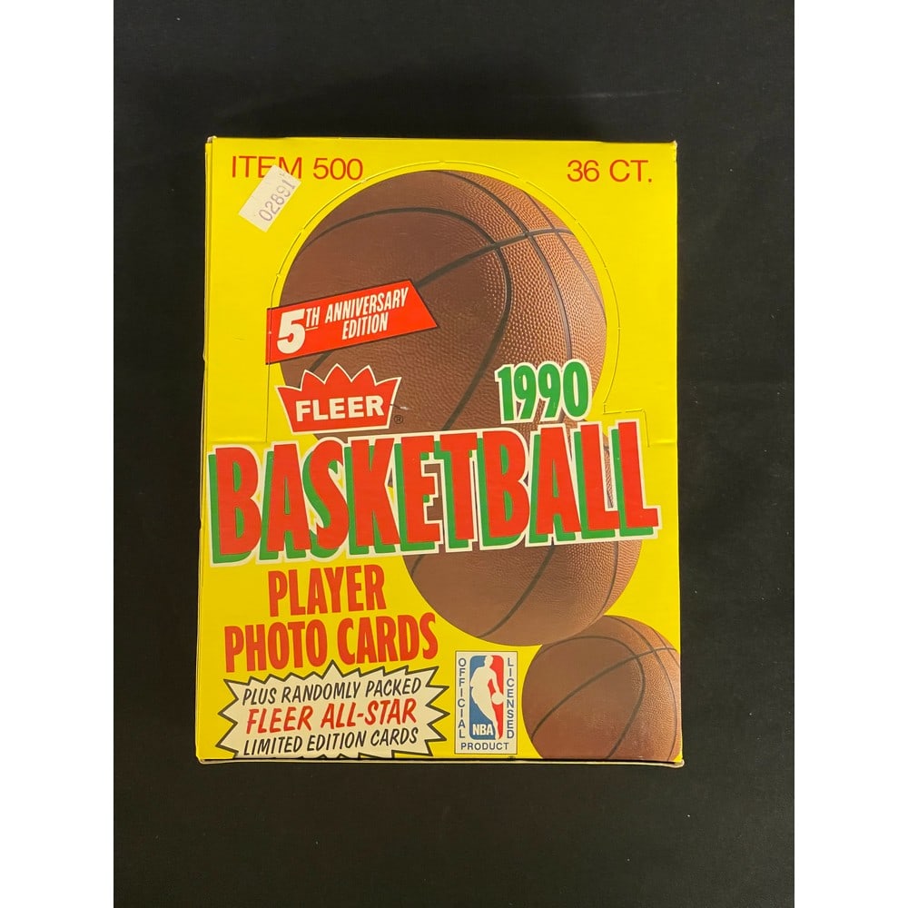 1990 Fleer Basketball Full Wax Box (1 of 1)