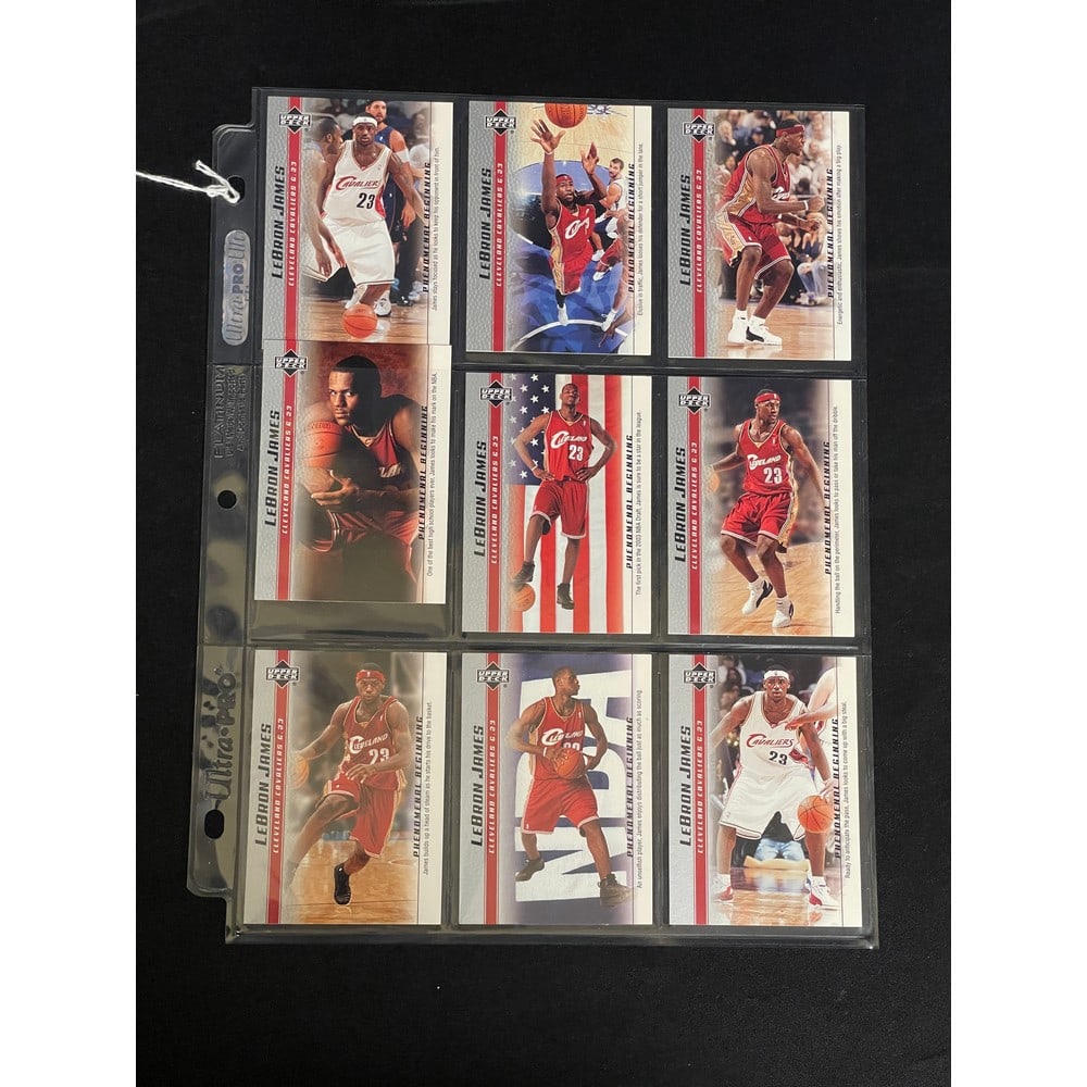 (9) 2003-04 Lebron James Box Set Rookies (1 of 2)